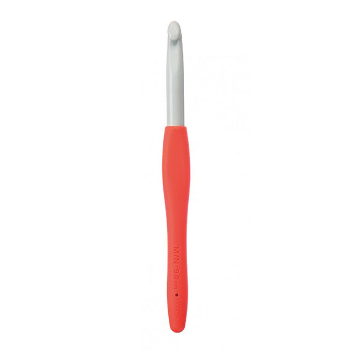 Clover Amour Crochet Hooks- Aluminum Needles - Size M/N (9.0mm) Bright Orange - Extra Image
