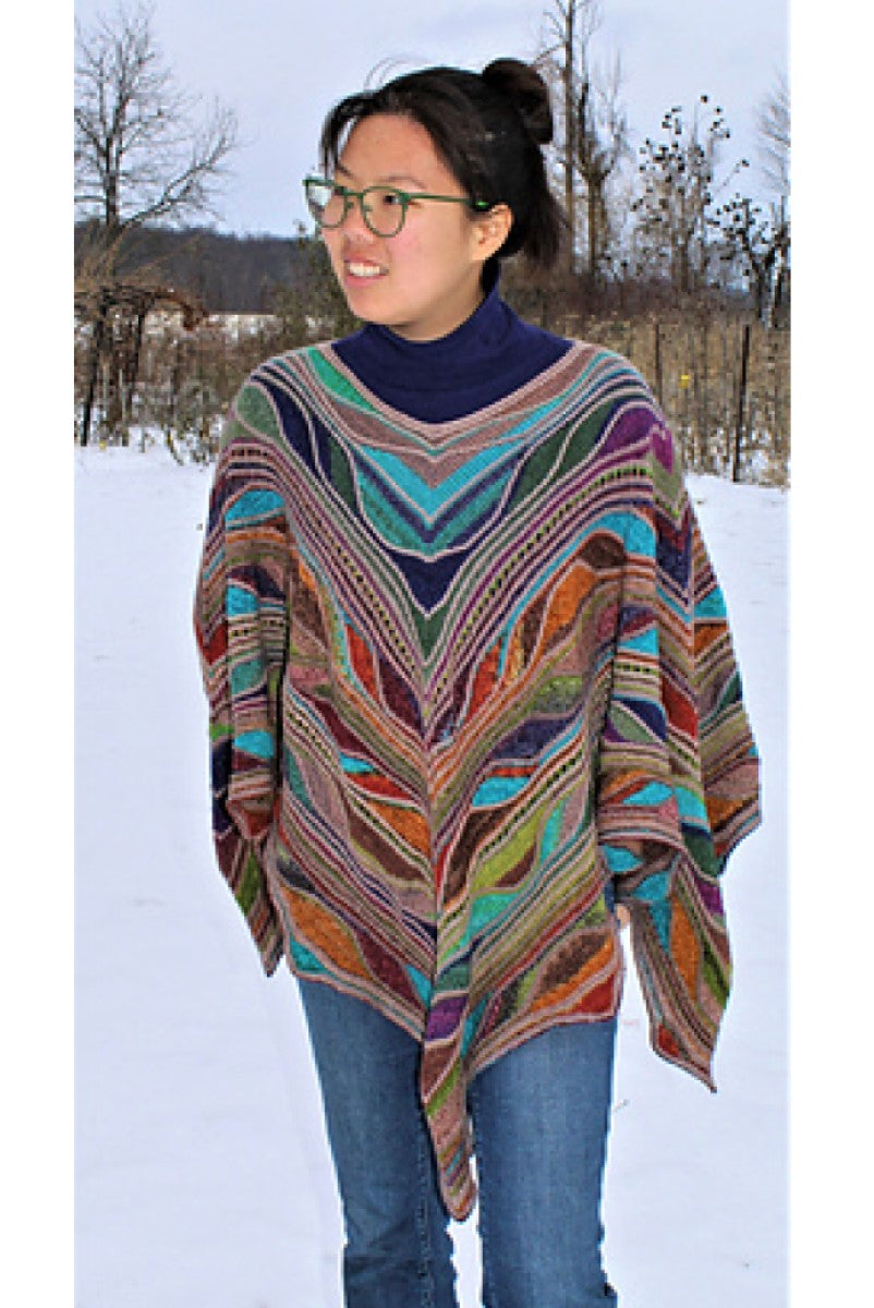 MarinJa Knits Patterns - Aflutter Poncho - PDF Download - Extra Image
