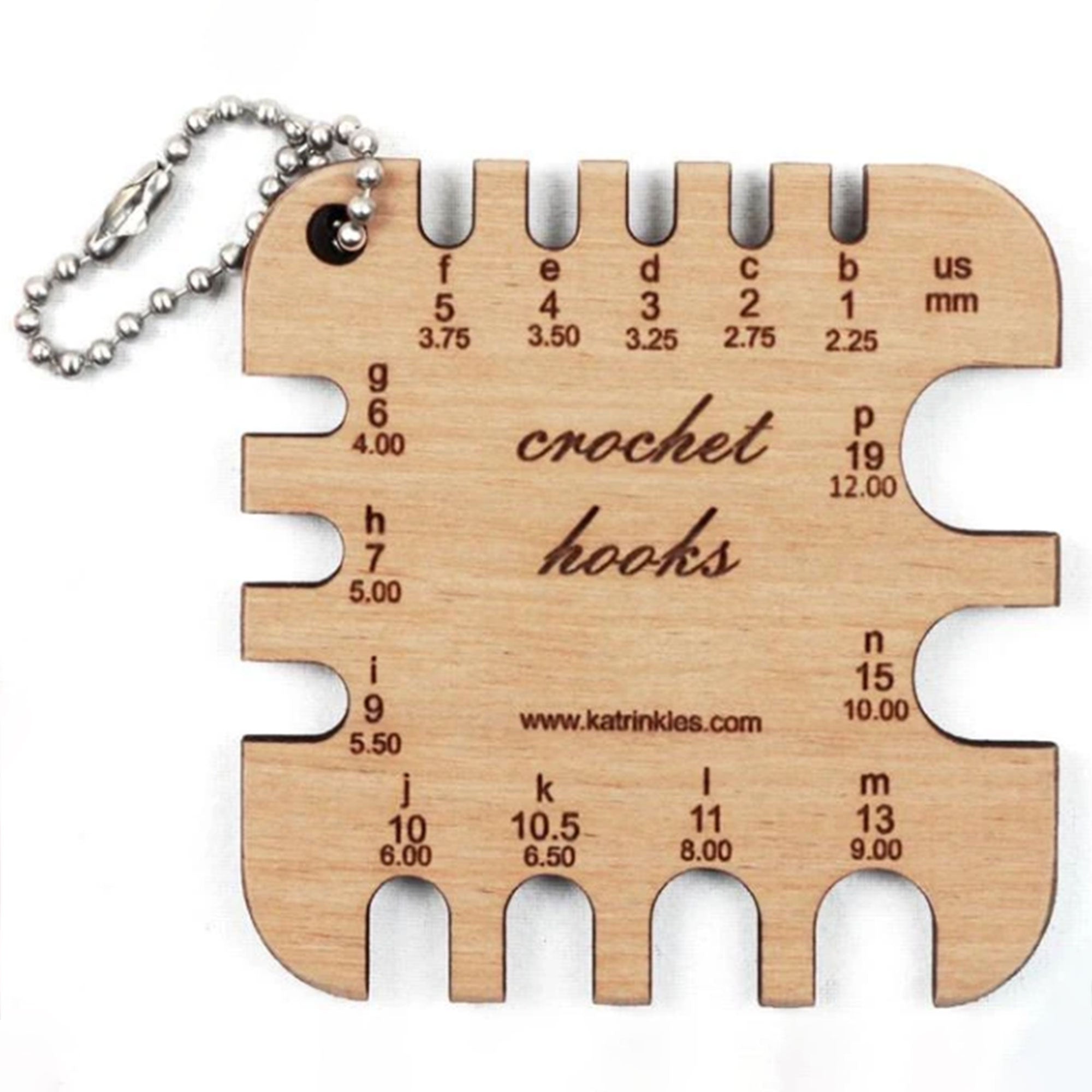 Katrinkles Mini Tools - Crochet Hooks Gauge - Zoom Image