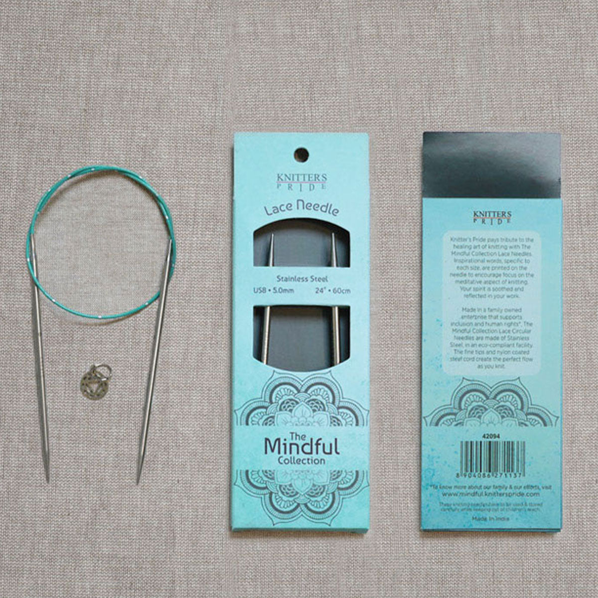 KnitPro Mindful Collection Fixed Circular Needles - 40'' US 11 - Extra Image