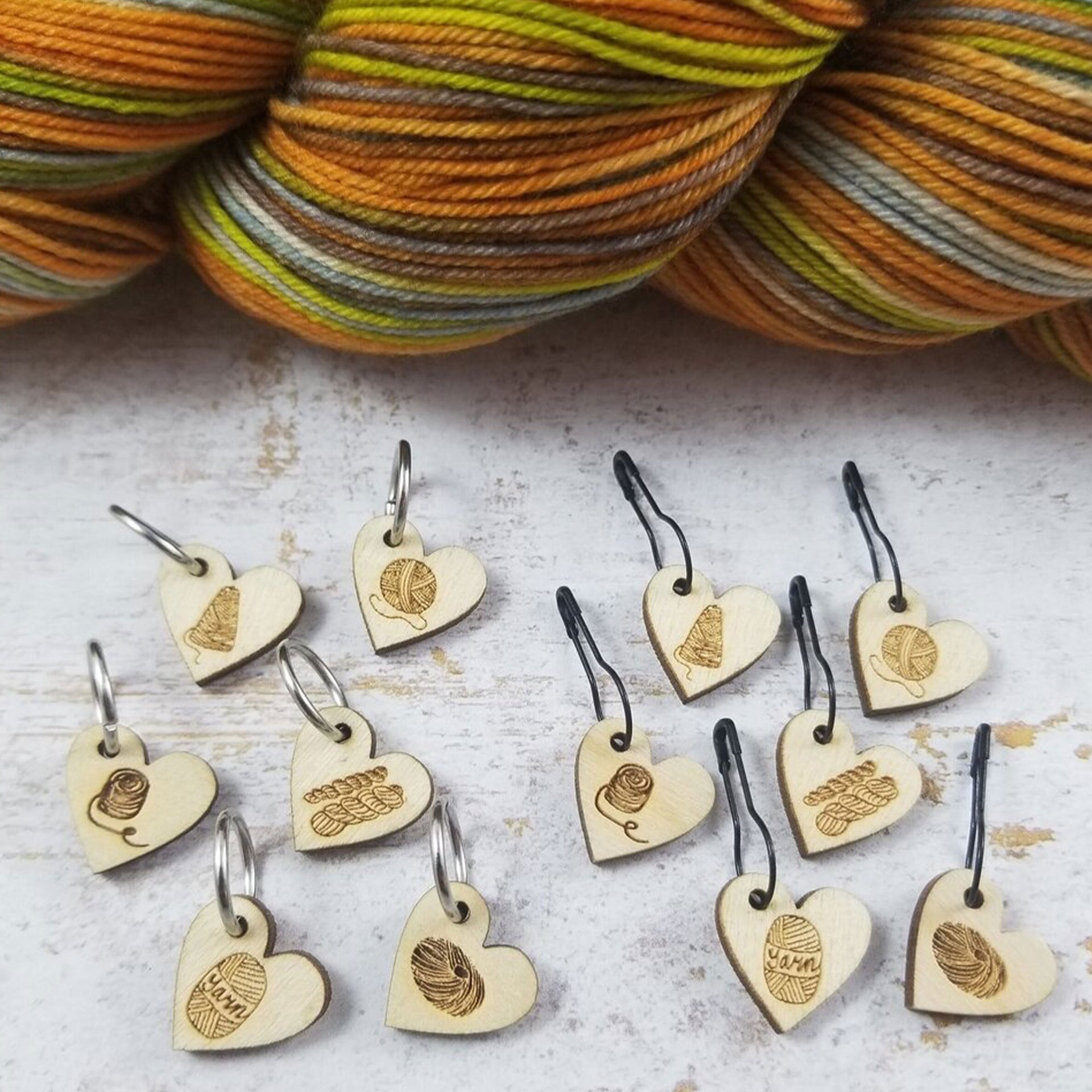 Katrinkles Stitch Markers - Yarn Love - Zoom Image
