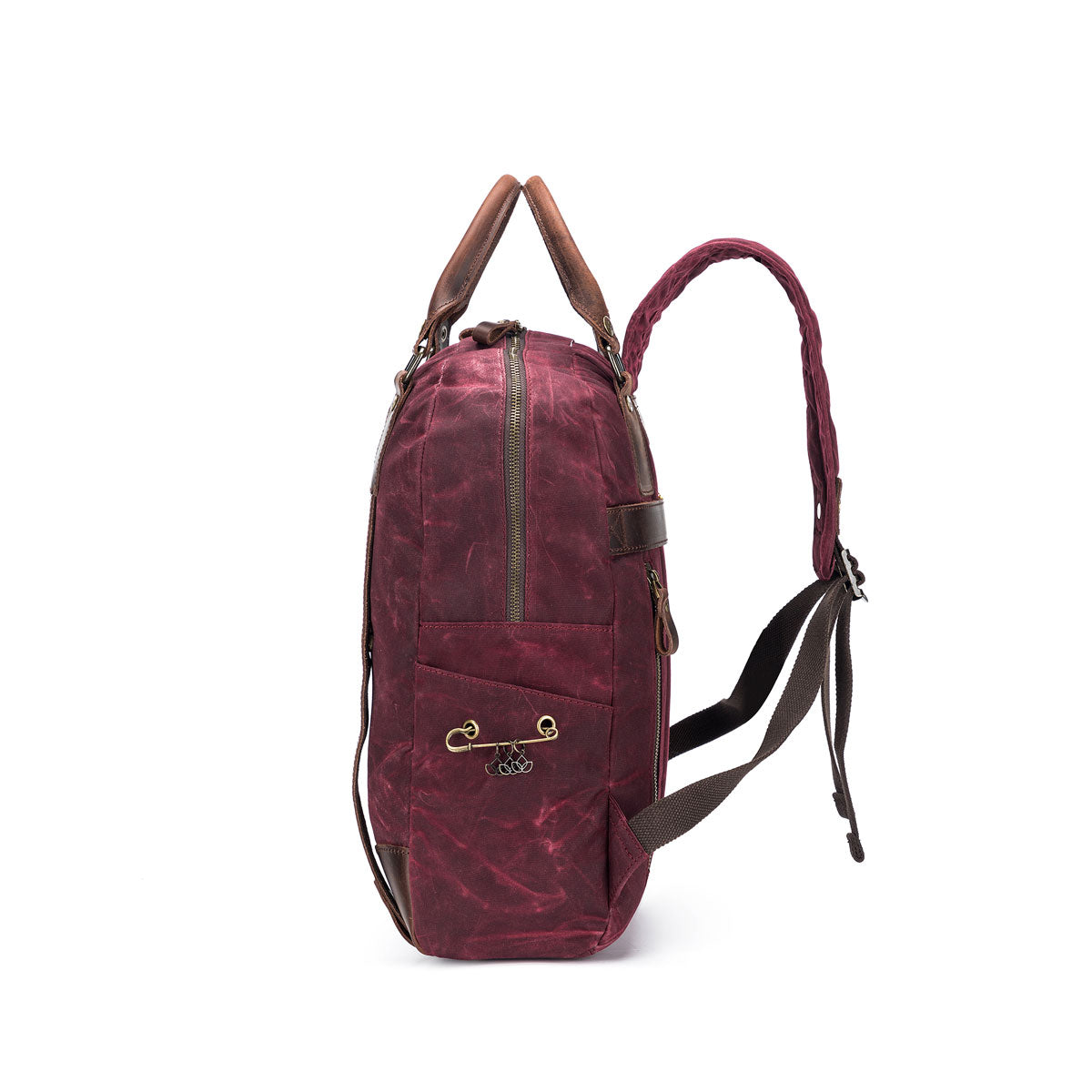 della Q Maker's Canvas Backpack - Red - Extra Image
