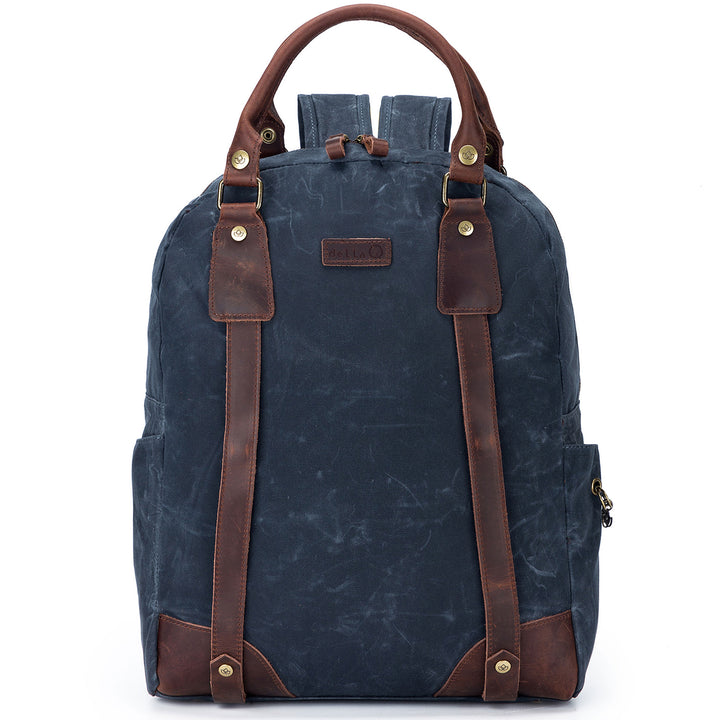 della Q Maker's Canvas Backpack - Blue - Zoom Image