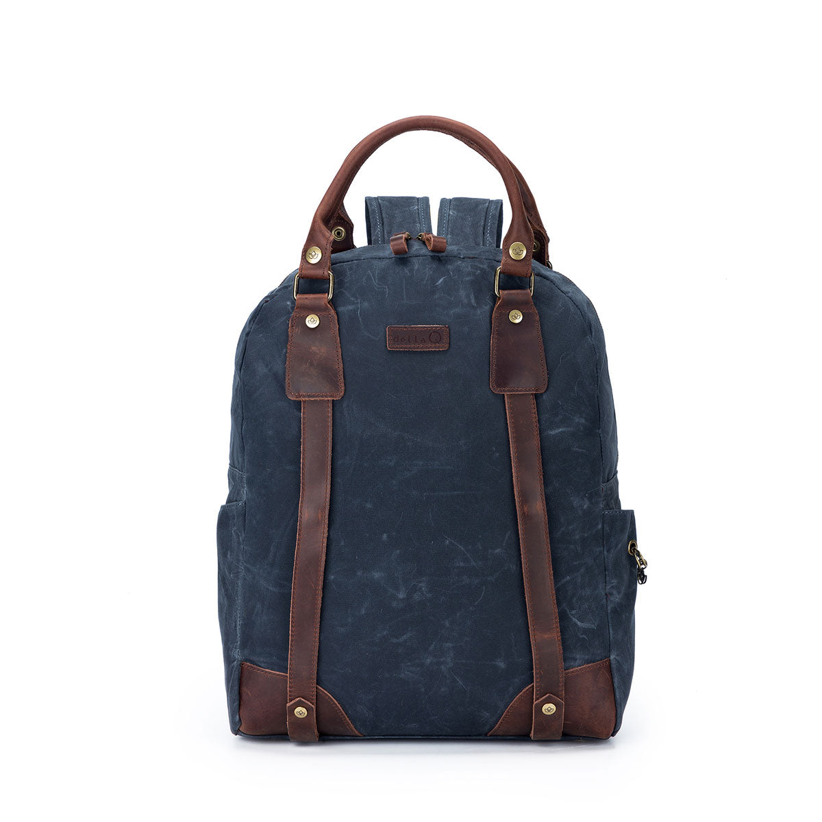 della Q Maker's Canvas Backpack - Blue - Extra Image
