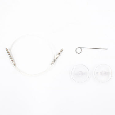 LYKKE Crafts Interchangeable Needle Cords - Clear - 24"/60 cm [for 5" tips]