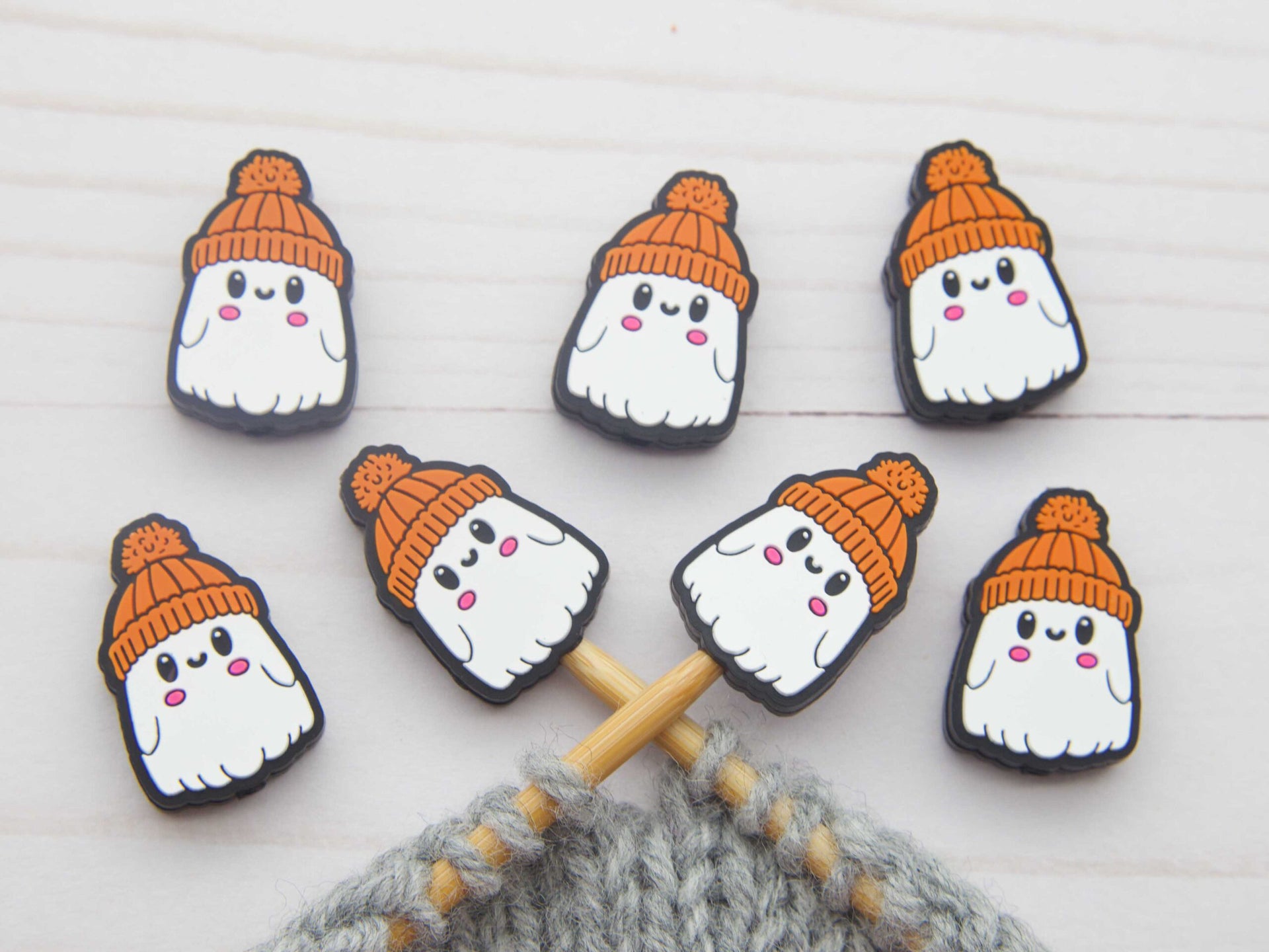 Fox & Pine Stitches Stitch Stoppers/  Point Protector - Cozy Ghost
