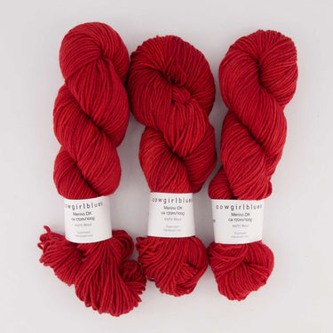 cowgirlblues Merino DK Yarn - Chilli Pepper