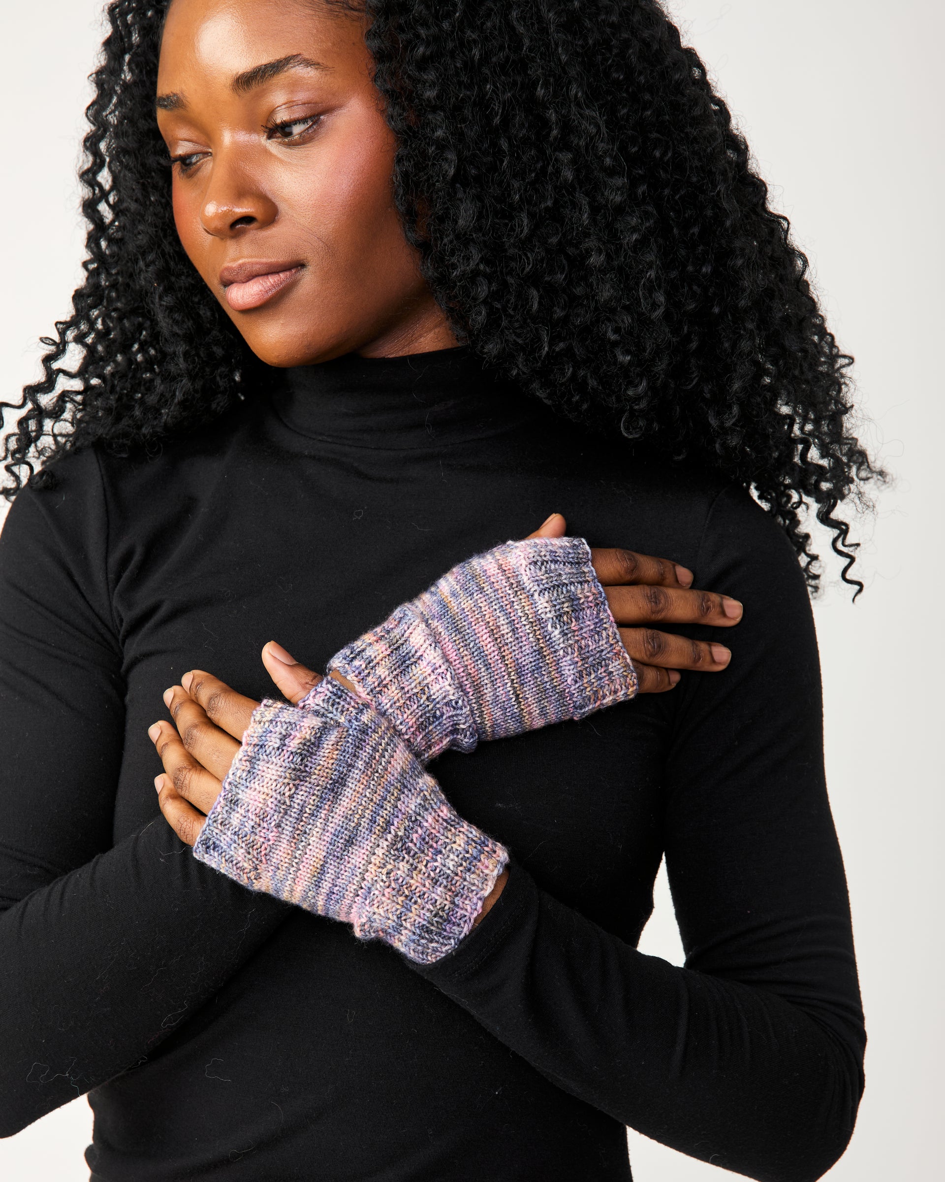 Madelinetosh Tosh Patterns - Digital Dusk Mitts - PDF Download
