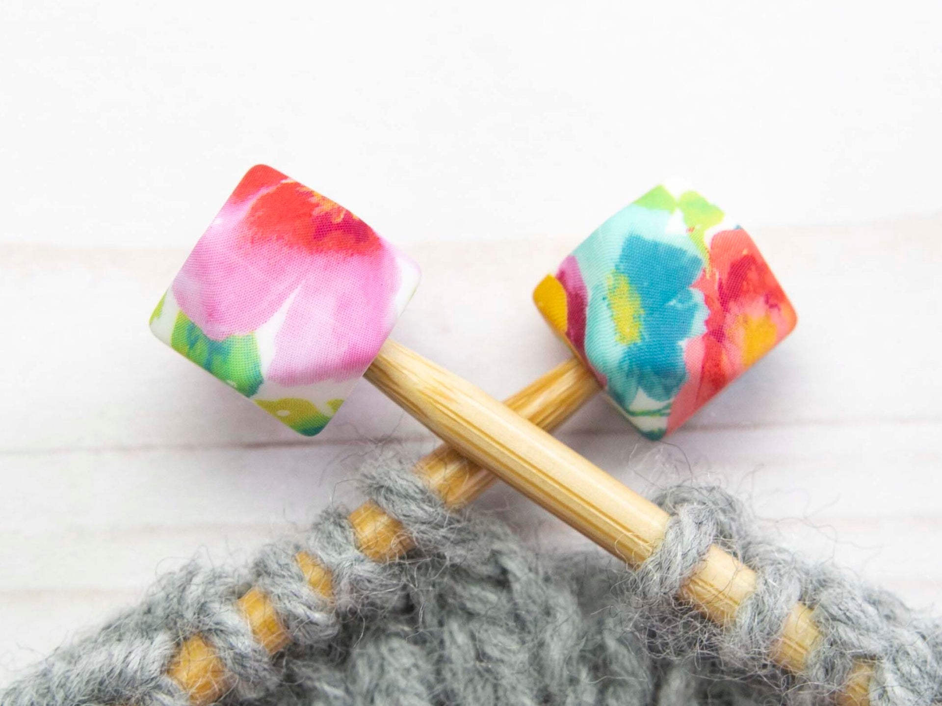Fox & Pine Stitches Stitch Stoppers/Point Protector - Spring Floral Hexagon
