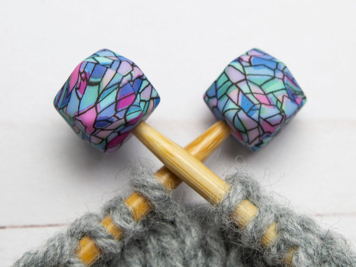 Fox & Pine Stitches Stitch Stoppers/Point Protector - Stained Glass Hexagon
