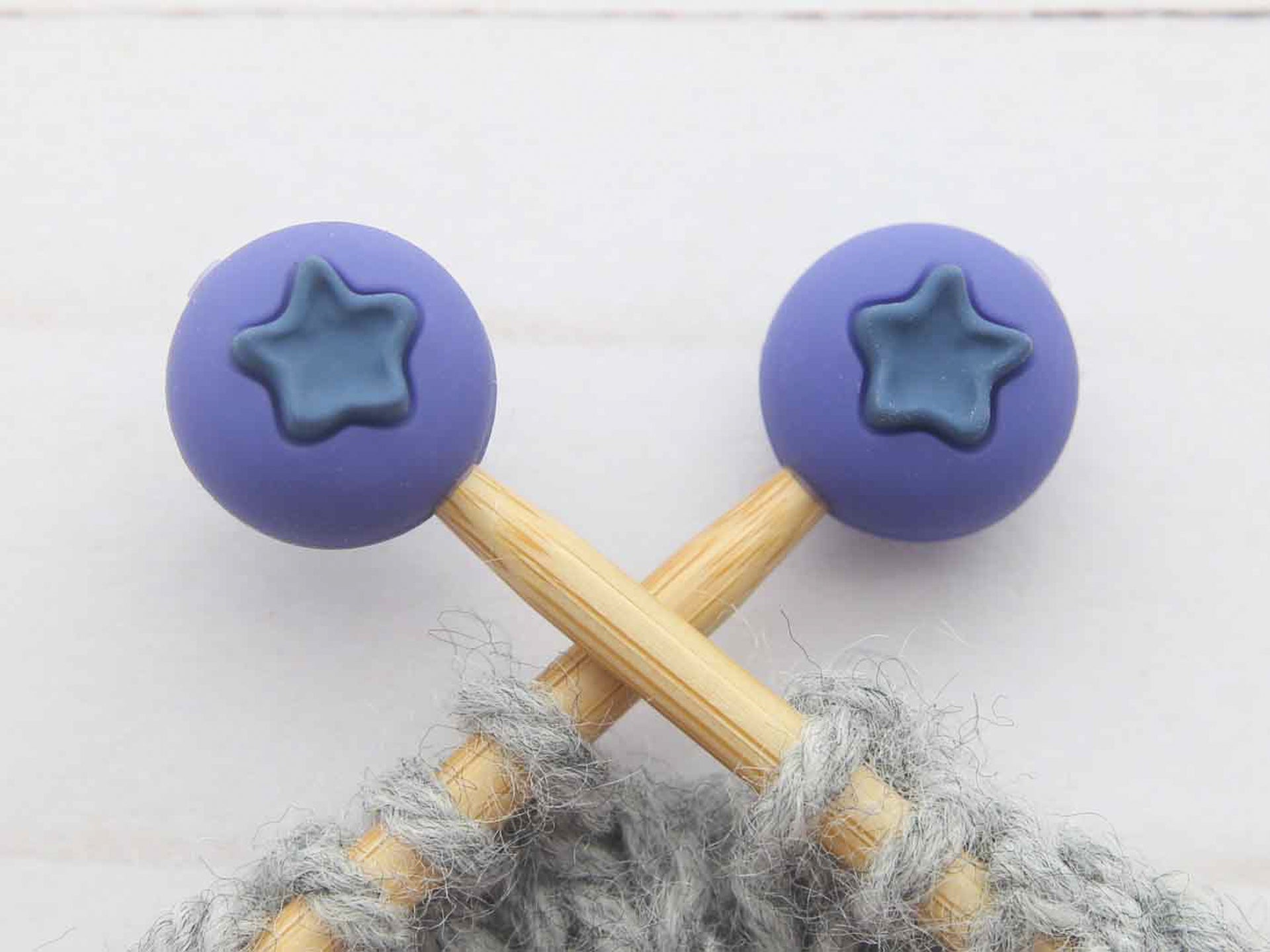 Fox & Pine Stitches Stitch Stoppers/  Point Protector - Blueberry
