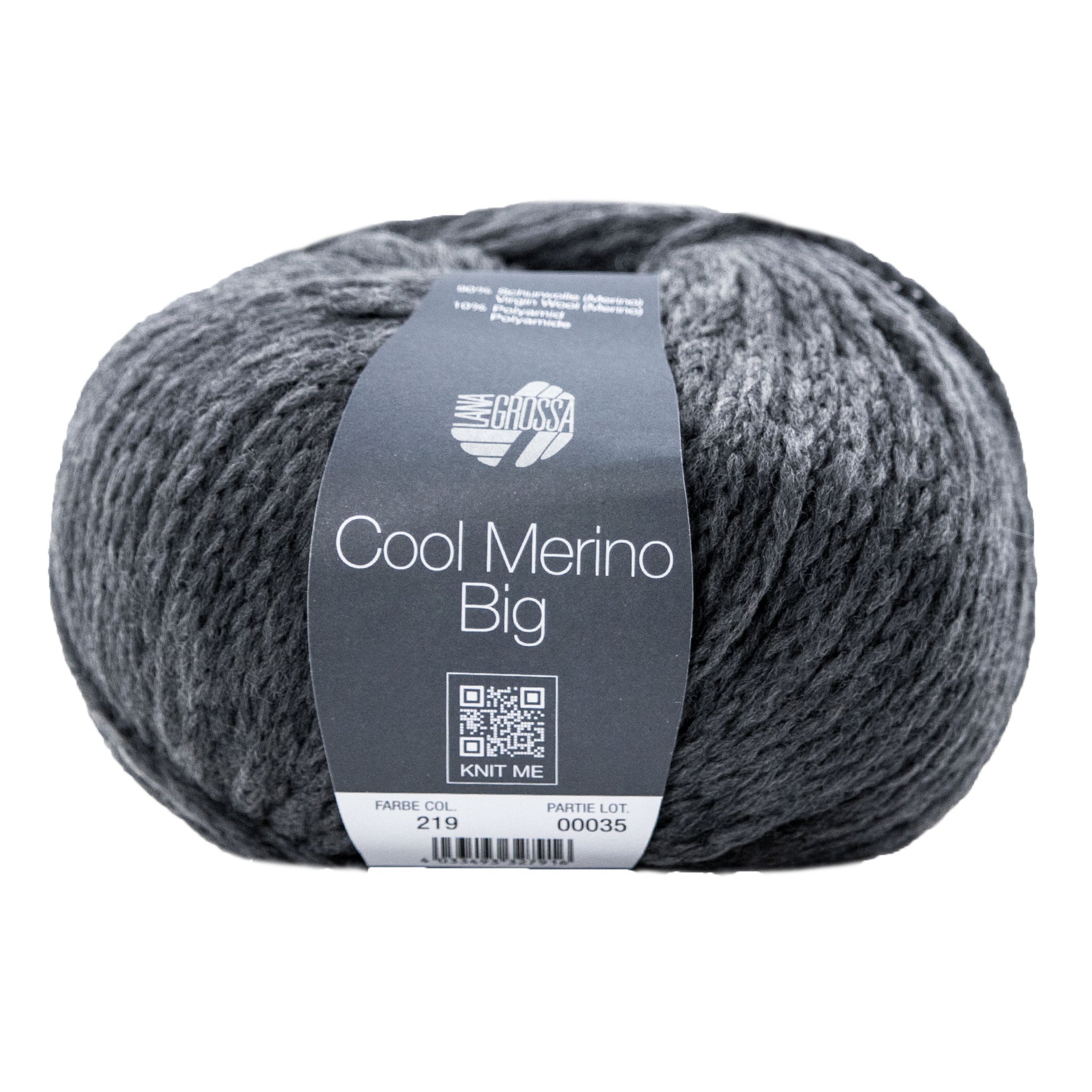 Lana Grossa Cool Merino Big Yarn - 219 Dark Grey

