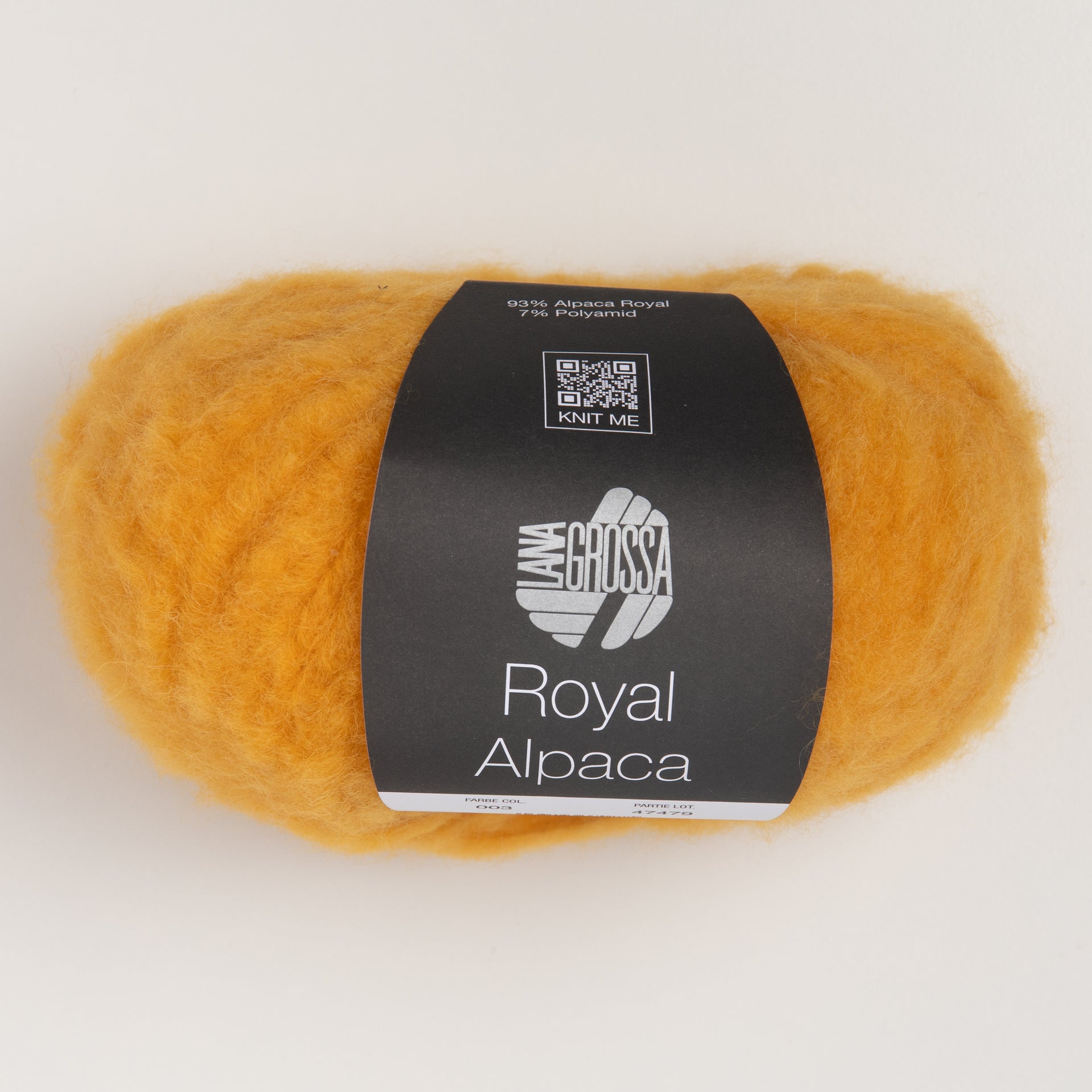 Lana Grossa Royal Alpaca Yarn - 03 Yellow
