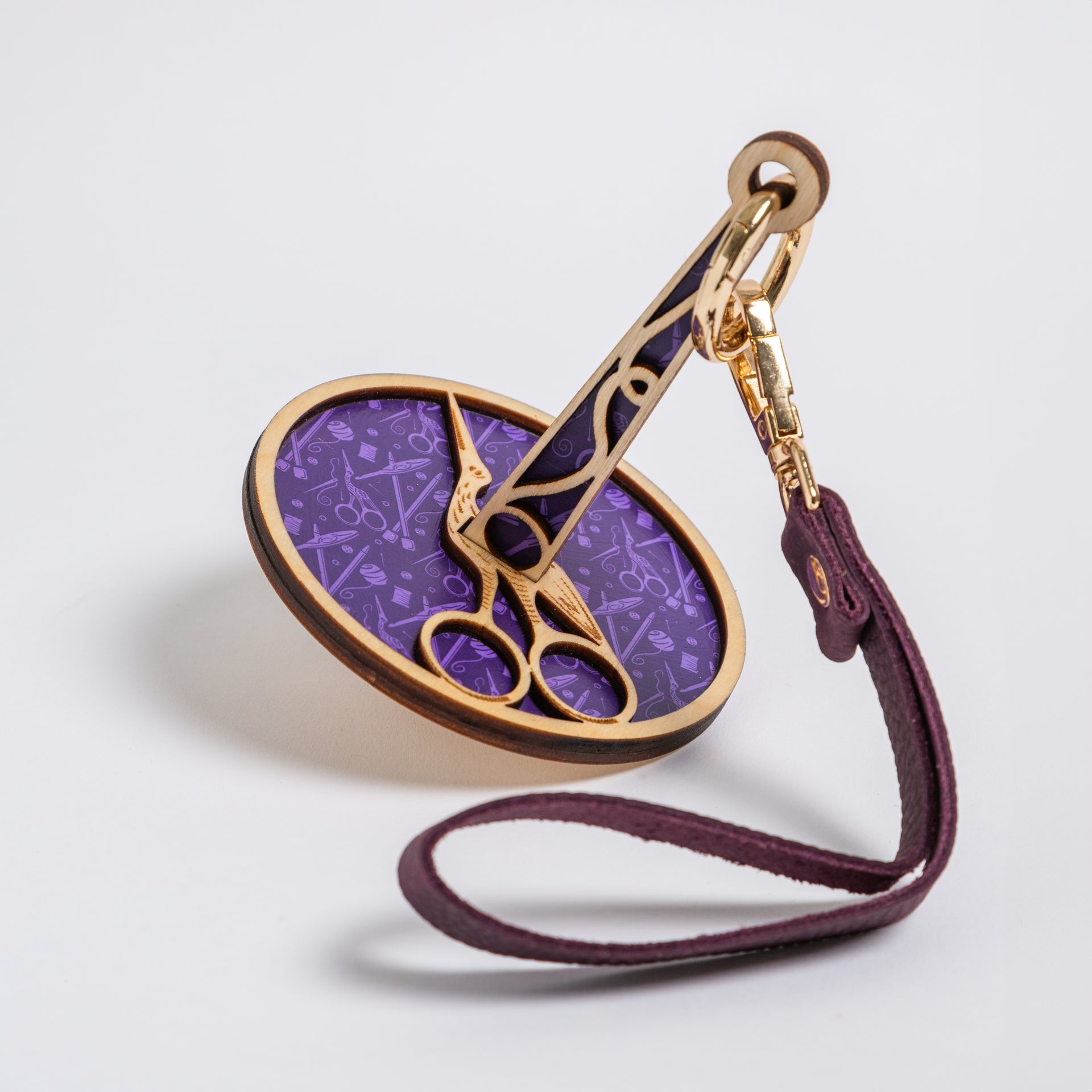 Lemonwood Yarn Box & Mini Minder - Snip Snip Mini Minder - Purple
