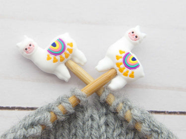 Fox & Pine Stitches Stitch Stoppers/  Point Protector - Little Llama