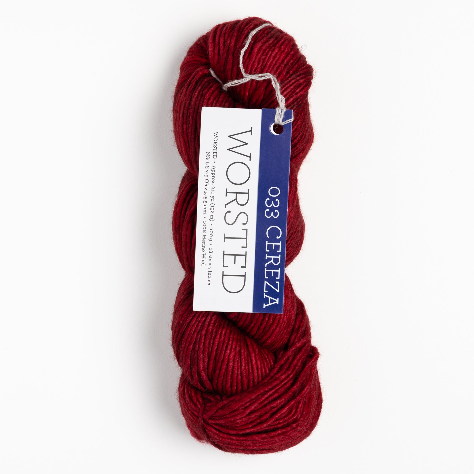 Malabrigo Worsted Merino Yarn - 033 Cereza
