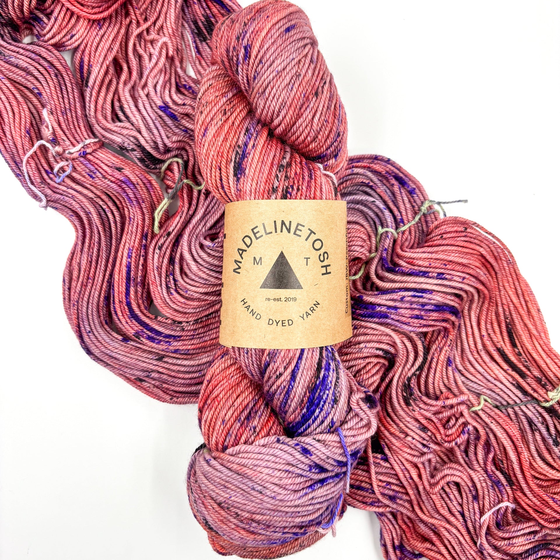 Madelinetosh Tosh Sock Yarn - Custom: JBW: Peach-ful Views - Zoom Image
