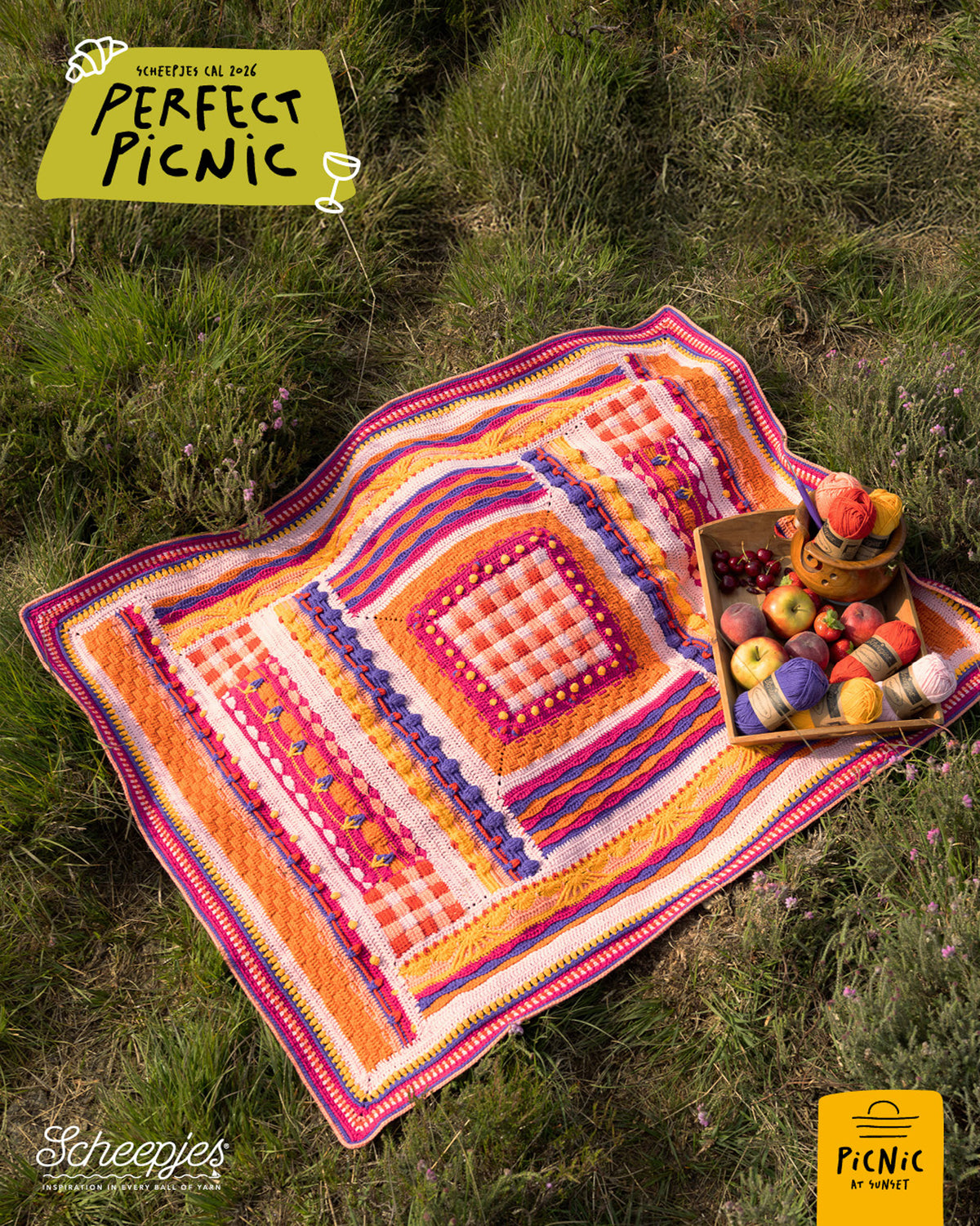Scheepjes Perfect Picnic CAL - Cotton Create - Picnic at Sunset
