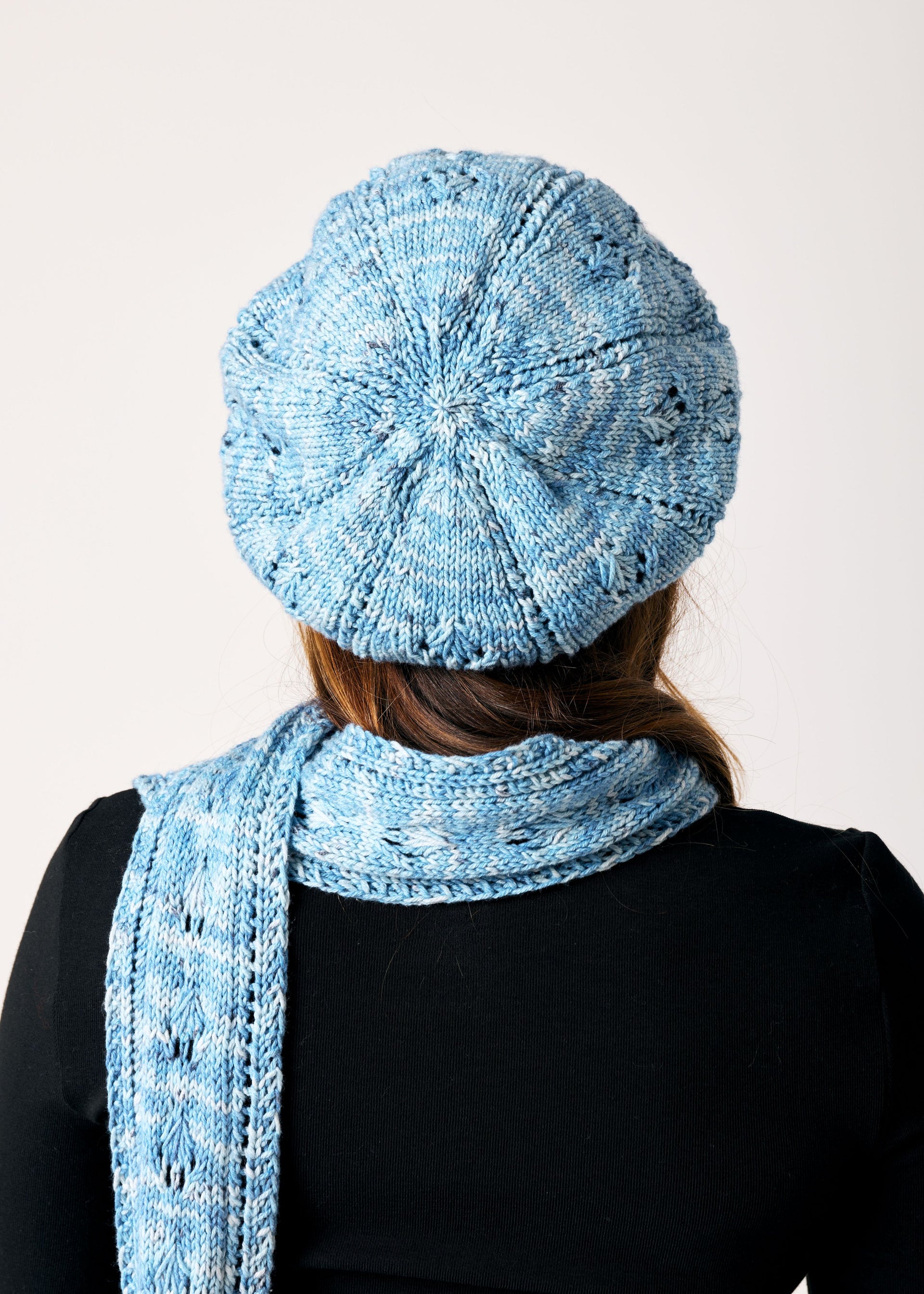 Madelinetosh Tosh Patterns - Saltwater Cure Beret and Scarf - PDF Download
