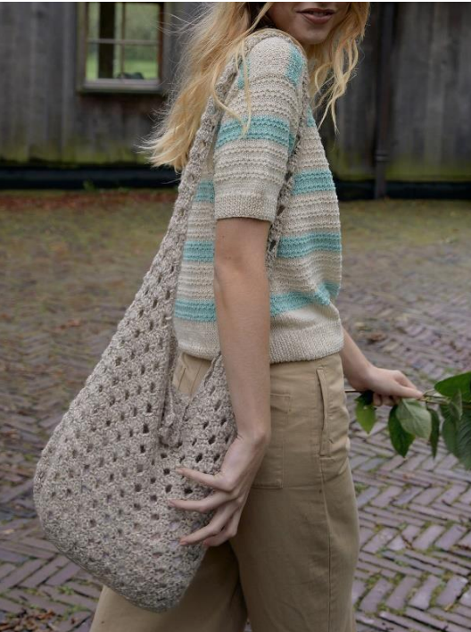 Lana Grossa Natural Knits 01 Patterns - 26 Crochet Bag - PDF Download