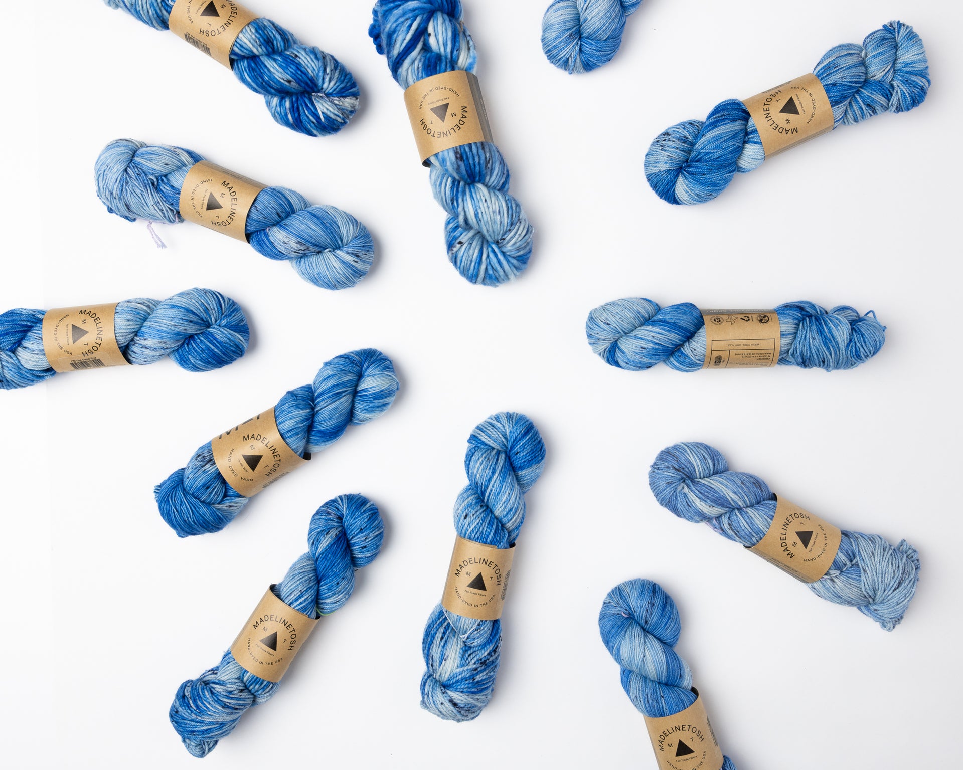 Madelinetosh Wool + Cotton Yarn - Off the Deep End
