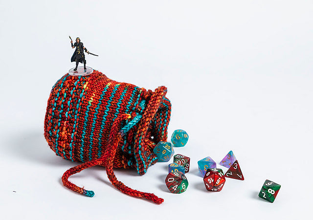 Madelinetosh Tosh Patterns - Dragon Scale Dice Bag - PDF Download
