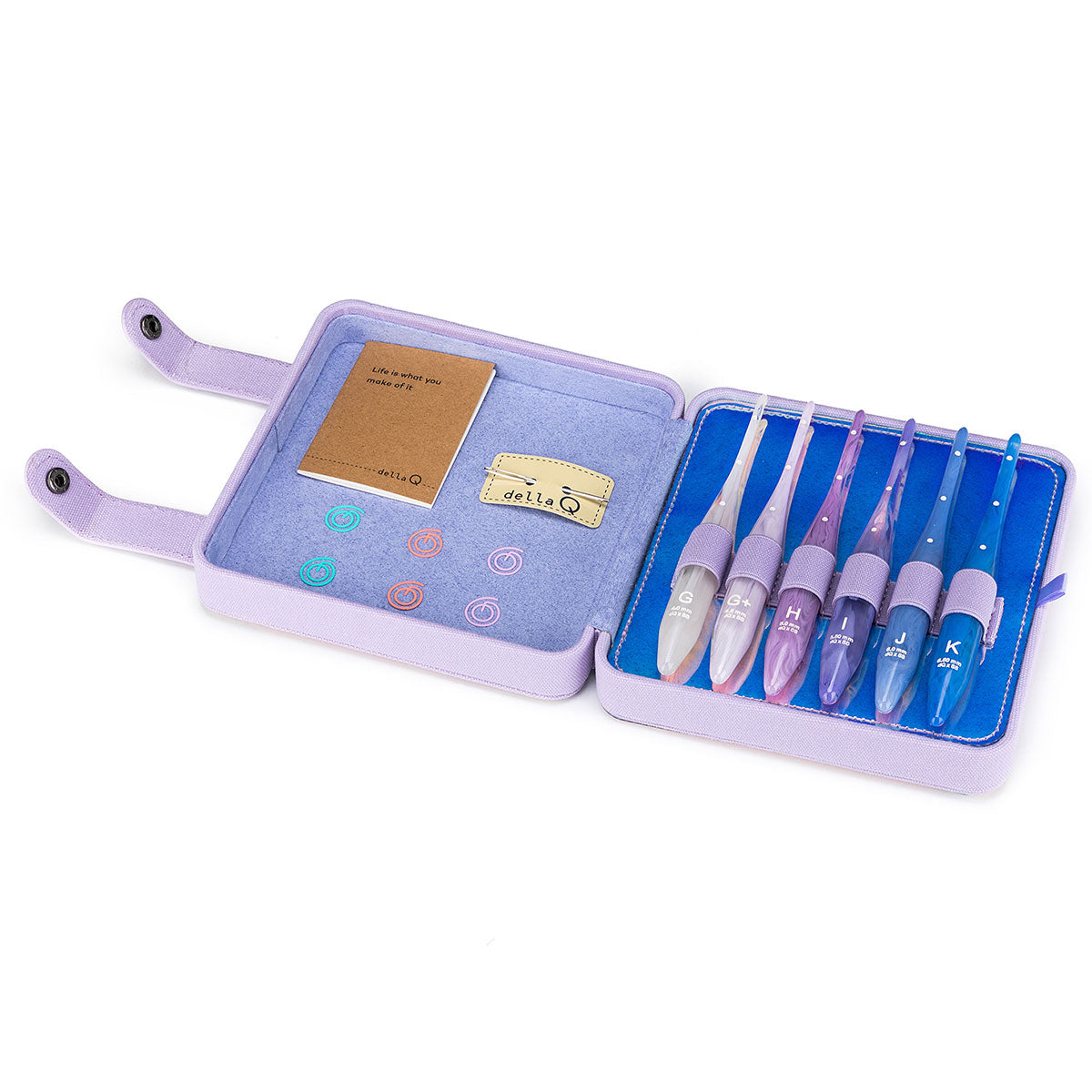 della Q Crochet Hook Stitch Case - Twilight - GLOW Collection
