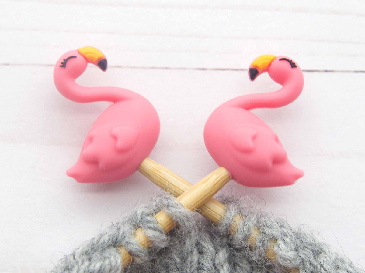 Fox & Pine Stitches Stitch Stoppers/ Point Protector - Little Flamingo
