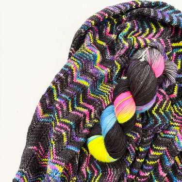 Madelinetosh Pashmina Yarn - Black Rainbow